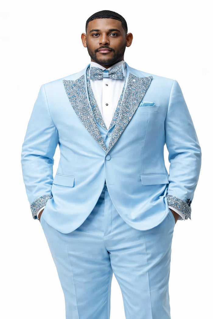 Baby Blue Prom Tuxedo