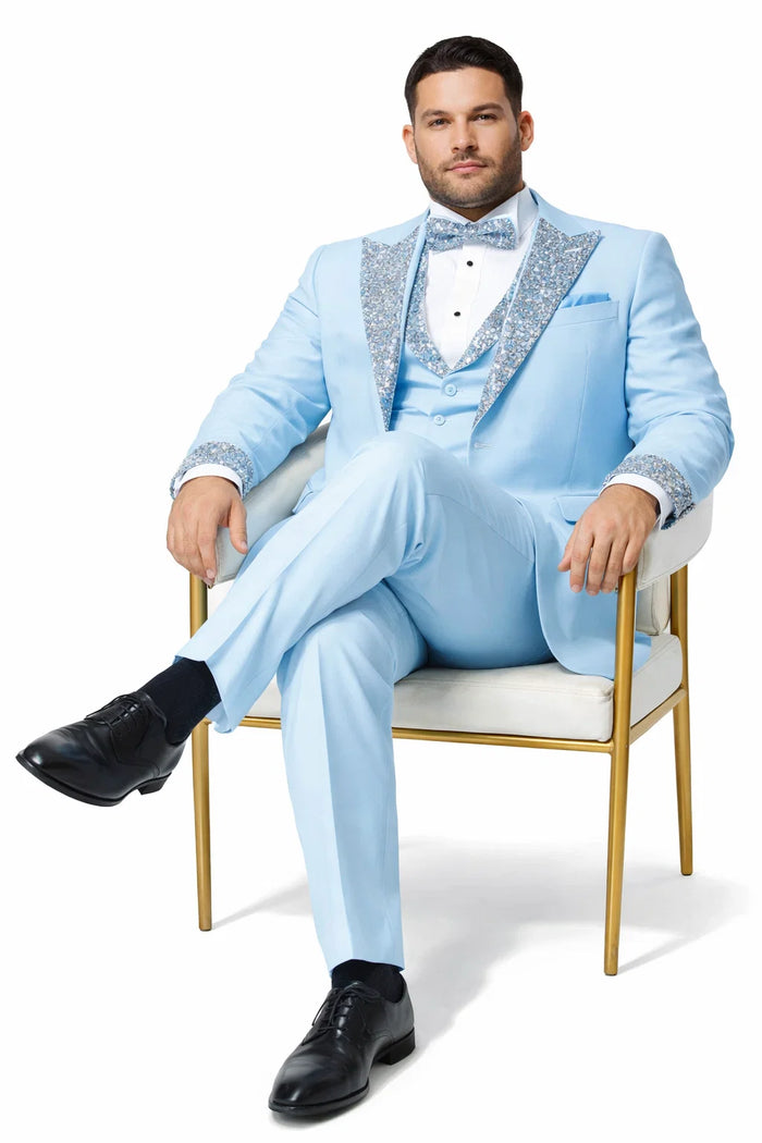 Baby Blue Prom Tuxedo
