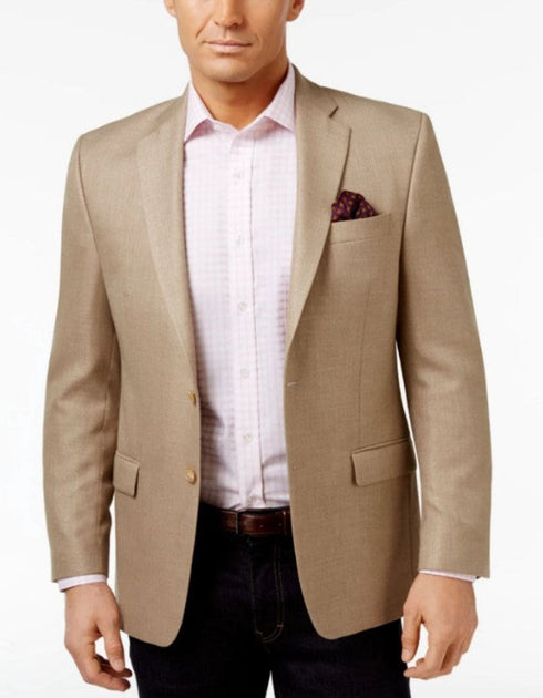 Mens Tan Sport Coat - Beige Color Blazer - Summer Jacket