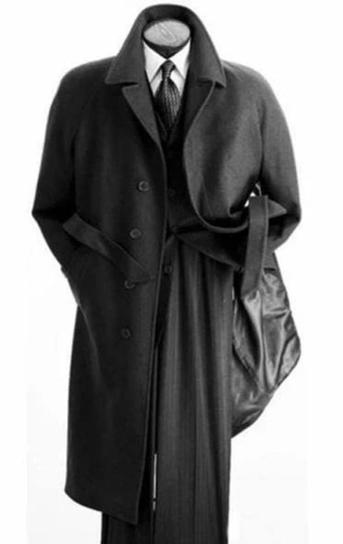 Belt Coat Mens Full Length Overcoat - Wholesale Coat - Wholesale Winter Coats