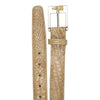Mens Belvedere Alligator Dress Belt in Taupe