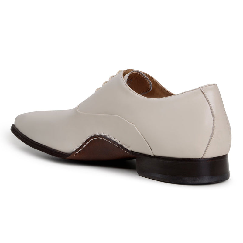 Belvedere Bianca: Light Bone Alligator Leather Luxury Shoe