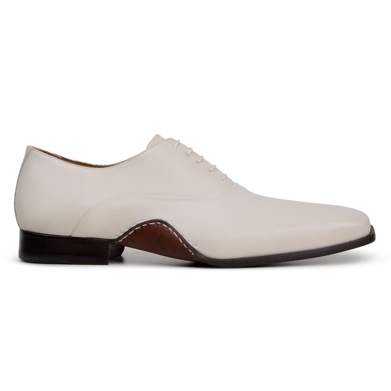Belvedere Bianca: Light Bone Alligator Leather Luxury Shoe