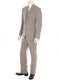 Tan Linen Suit - Dark Tan and Taupe Big and Tall Linen Suit