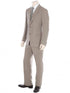 Tan Linen Suit - Dark Tan and Taupe Big and Tall Linen Suit