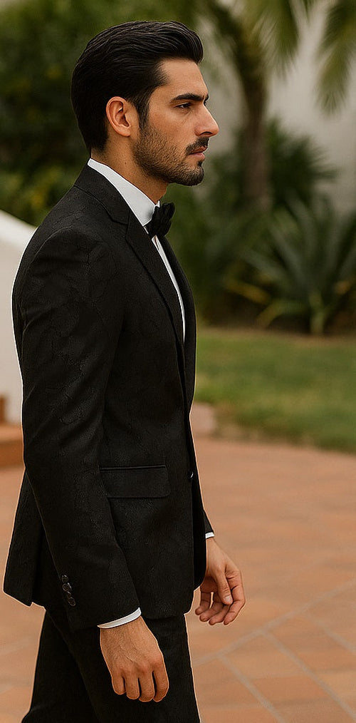 Big and Tall Mens Tuxedos Jacket - Big And Tall Formal Wear - Bowtie Included - For Big Guys