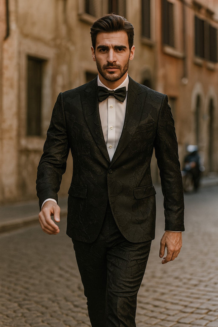 Big and Tall Mens Tuxedos Jacket - Big And Tall Formal Wear - Bowtie Included - For Big Guys