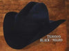 Tejana Cowboy Western Hat 4X Felt Hats Black