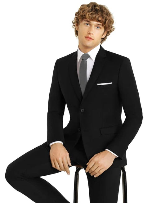 Smoking Traje - Esmoquin - Smoking Para Hombre - Black Tuxedo Flat Pockets Trajes De Novio