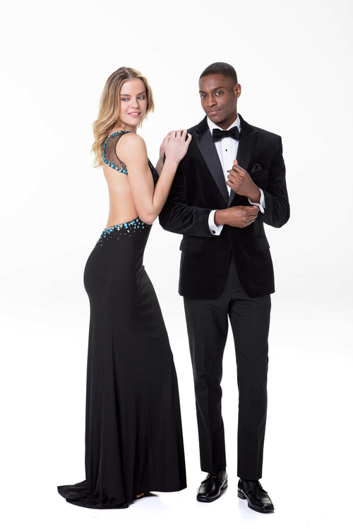 Western Suit - Trajes Para Hombres - Cowboy Formal Attire - Trajes De Novio - Black Matte Shawl Lapel