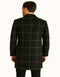 Mens Black Windowpane Wool Overcoat â€“ Big Plaid Pattern Classic Checkered CarCoat