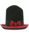 Black and Red Dress Hat 1920s Fedora Style - Men's Classic Two Tone Trilby Fedora Dress Hat in Black and Red