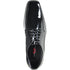 Mens Classic Bicycle Square Pointy Toe Patent Tuxedo Shoe In Black