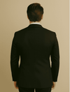 Wool Suit - Italian Made Business Suit by Statement Men's 2 Piece 100% Wool Modern Fit Suit - Subtle Windowpane