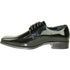 Mens Classic Bicycle Square Pointy Toe Patent Tuxedo Shoe In Black