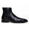 Belvedere London Black Genuine Crocodile Dress Shoe