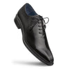 Enterprise Black Calfskin Plain Toe Dress Shoes by Mezlan – Handcrafted in Spain