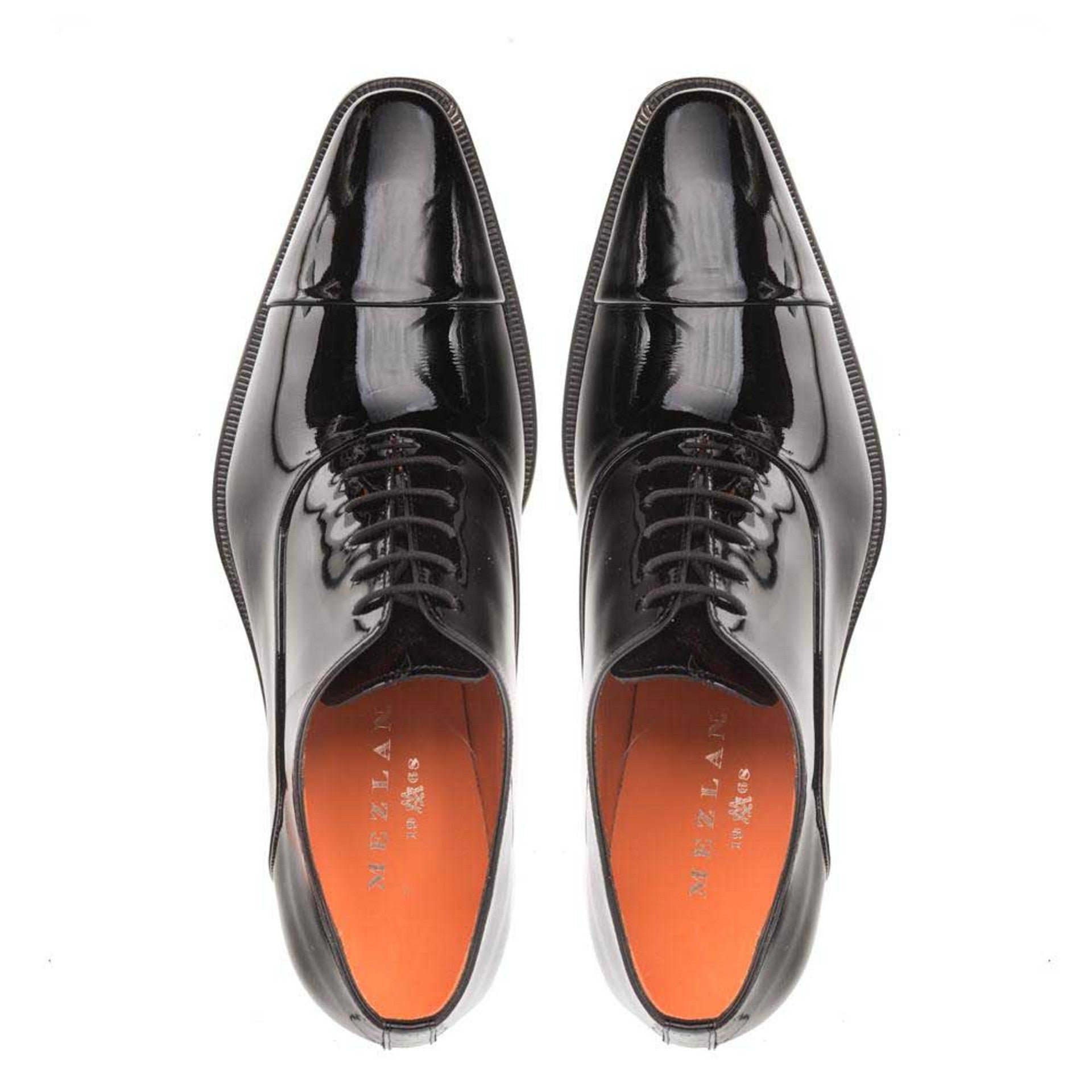 Mezlan Black Patent Leather Oxford Shoes for Men – Luxury Formal Footwear, Made in Spain
