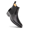 Cervantes Black Patina Calfskin Chelsea Boots by Mezlan – Handcrafted in Spain