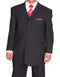 Mens Long Poplin Black Zoot Suit