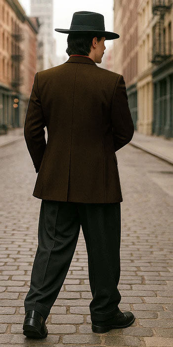 Mens Zoot Suit in Solid Black Available in 7 Colors