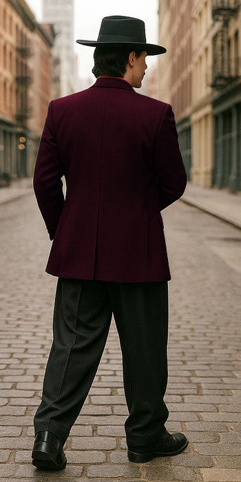 Mens Zoot Suit in Solid Black Available in 7 Colors