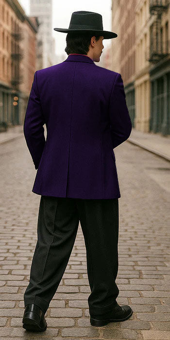 Mens Zoot Suit in Solid Black Available in 7 Colors