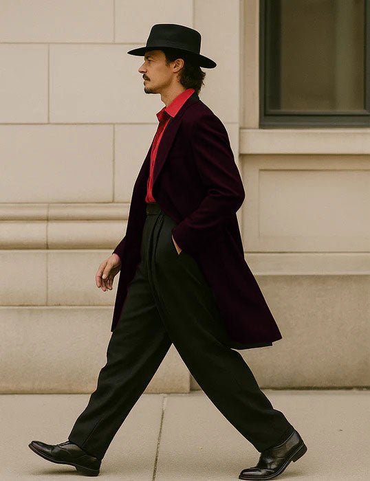 Mens Zoot Suit in Solid Black Available in 7 Colors