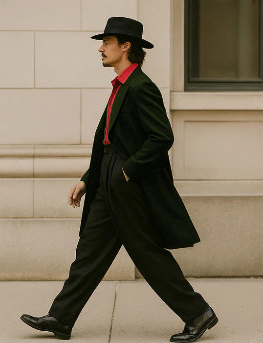 Mens Zoot Suit in Solid Black Available in 7 Colors