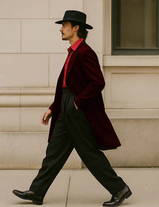 Mens Zoot Suit in Solid Black Available in 7 Colors