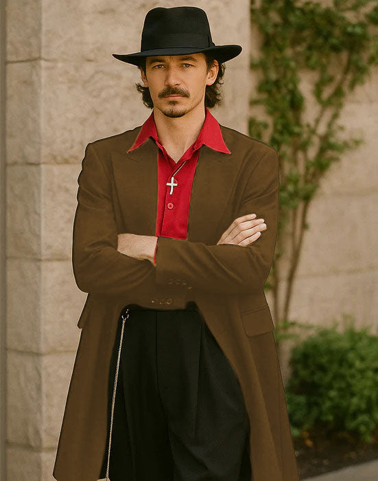 Mens Zoot Suit in Solid Black Available in 7 Colors