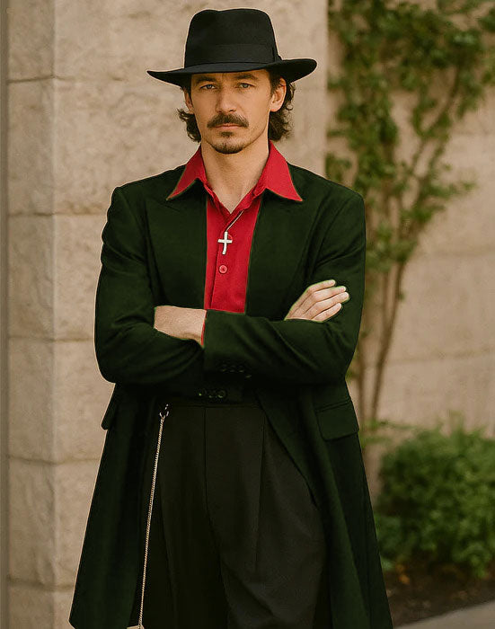 Mens Zoot Suit in Solid Black Available in 7 Colors