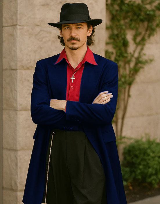Mens Zoot Suit in Solid Black Available in 7 Colors