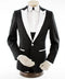 Black and White Tuxedo - Two Toned - Wedding or Prom Single Breasted Suit