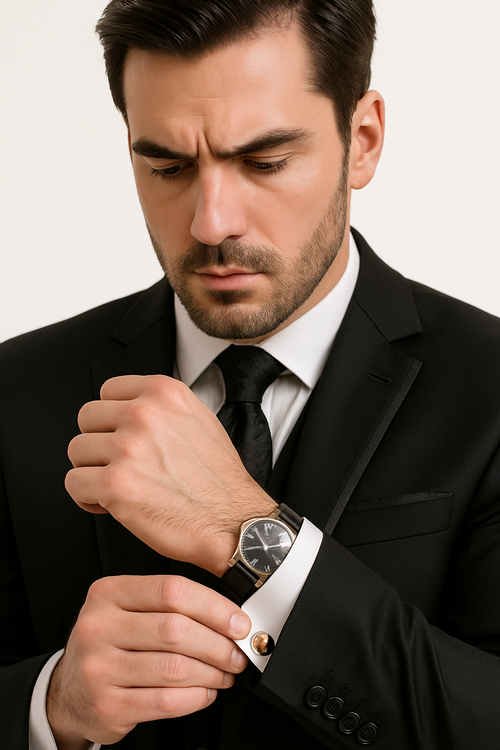 Leonardo Collection - Slim Fit Tuxedo 2 Buttons 3 Piece Suit Black