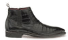 Blackmore Black Genuine Crocodile Dress Boot by Mezlan – Exotic Plain Toe Boot Made in Spain