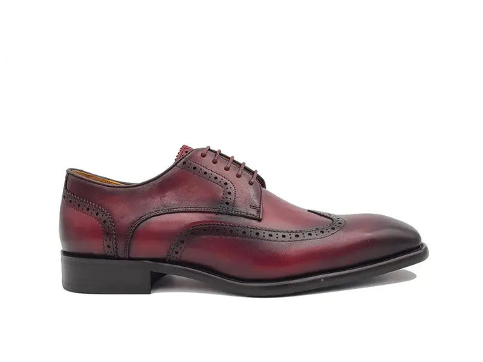Carrucci Wingtip Derby Blucher - Luxury Men's Dress Shoe