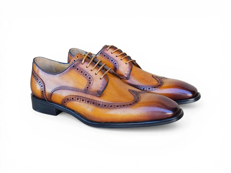 Carrucci Wingtip Derby Blucher - Luxury Men's Dress Shoe