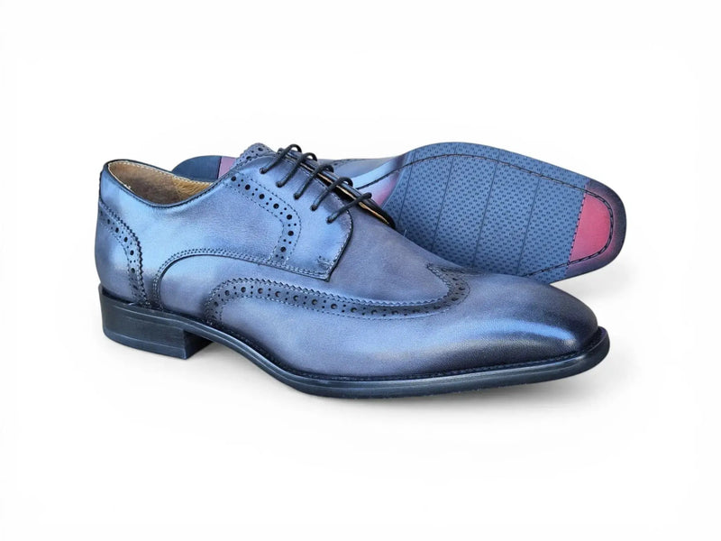 Carrucci Wingtip Derby Blucher - Luxury Men's Dress Shoe