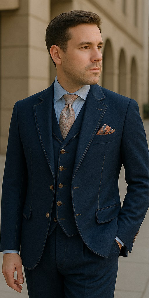 slim-fit-navy-suit-with-peak-lapel