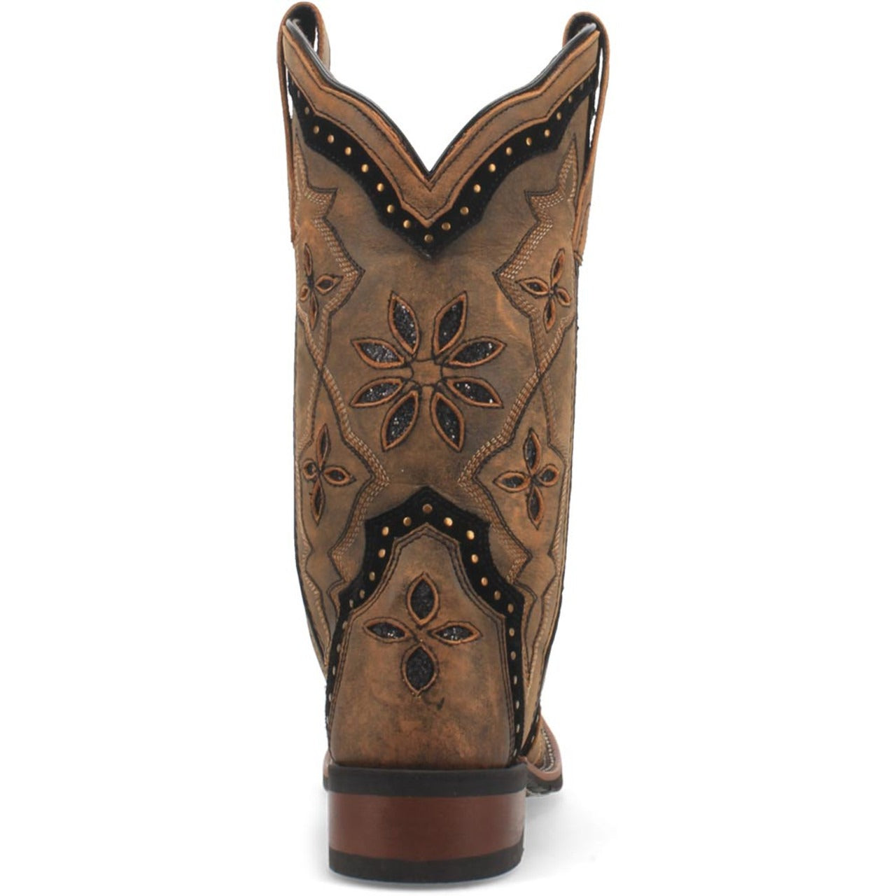 Laredo Bouquet Honey Leather Square Toe Women Boots