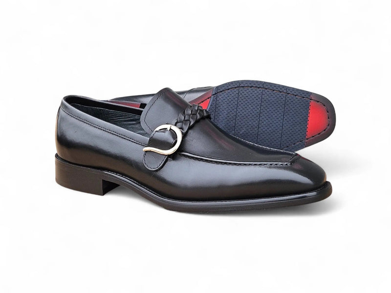 Carrucci Braided Bit Loafer - Luxury Leather Slip-On Shoes
