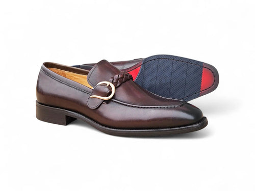 Carrucci Braided Bit Loafer - Luxury Leather Slip-On Shoes