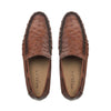 Brandy Genuine Ostrich Dress Moccasin By Mezlan Made In Spain Brand