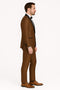 Mens Bronze Satin Shawl Lapel Tuxedo Suit â€“ Light Brown Coffee Color