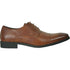 Mens Antique Cap Toe Lace Up Oxford Dress Shoe In Cognac