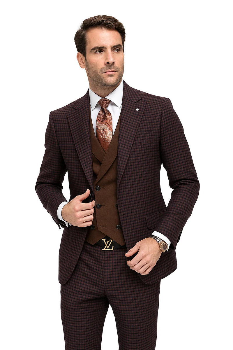 Brown Plaid Suit 