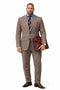 Brown Tweed Suit - Mens Brown Tweed Suit - Two Welted Pocket on Trousers