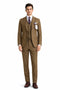 Brown Tweed Suit - Real Horn Brown Buttons - Mens Brown Suit