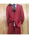 Men's Burgundy Two Button 65% Tetron 35% Viscose Slim Fit Burgundy Suit - AlbertoNardoniStore